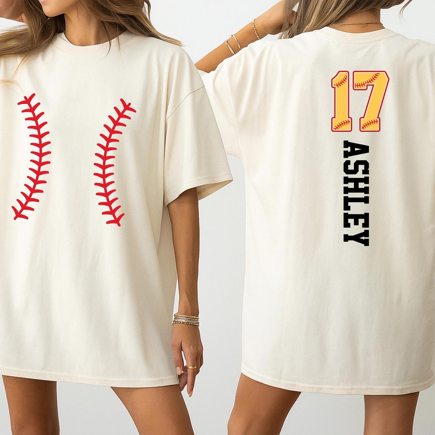 Custom Softball Team Shirt with Name & Number | Softball Mom Gift, Player Tee | Game Day Spirit Wear, Fan Apparel